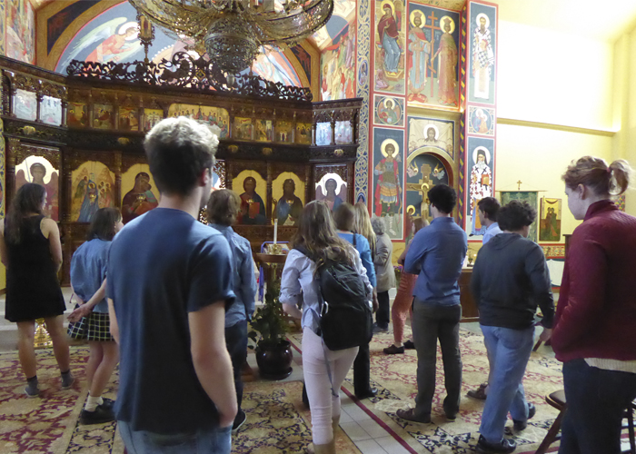 Byzantine class visit to the Holy Theophany Orthodox Church <span class="cc-gallery-credit"></span>